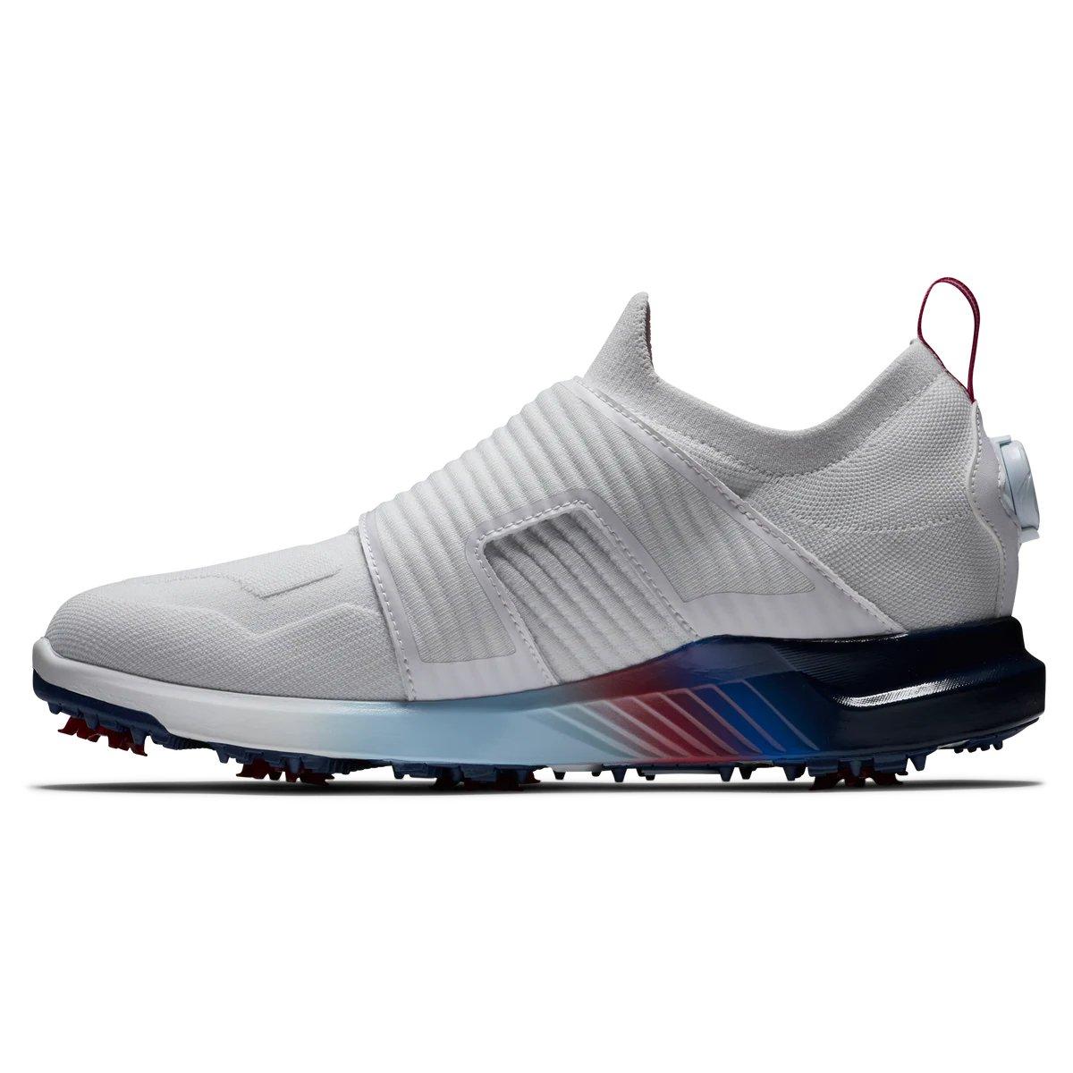 Men's HyperFlex BOA Spiked Golf Shoe - White/Blue/Purple | FOOTJOY